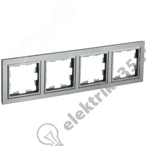 Рамка 4-м BRITE сталь IEK BR-M42-K46 