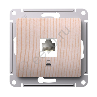 Мех-м розетки RJ45 Glossa сосна кат.5Е SE GSL001581K