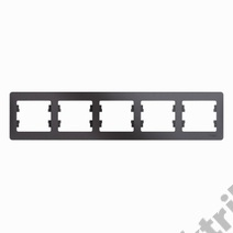 Рамка 5-м GLOSSA гориз., графит SchE GSL001305