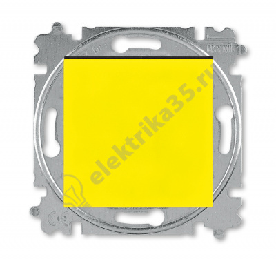 Переключатель 1-кл. Levit желт./дым. черн. ABB 2CHH590645A6064