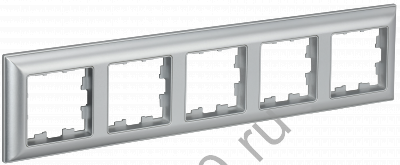 Рамка 5-м BRITE алюм./алюм. IEK BR-M52-12-K47