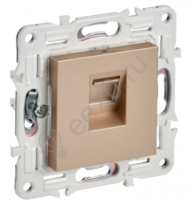 Мех-м розетки RJ45 SKANDY песочный кат.5E IEK SK-K10-1-K98