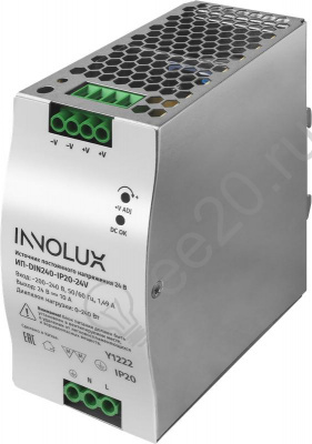Блок питания для св/д лент 24V 240W IP20 INNOLUX 97443
