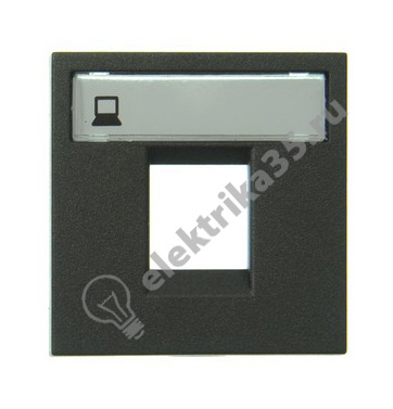 Накладка для 1-го суппорта 2 мод. Zenit антрацит ABB 2CLA221810N1801