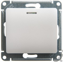 Мех-м выкл. 1-кл. с подсв. GLOSSA перлам. SchE GSL000613