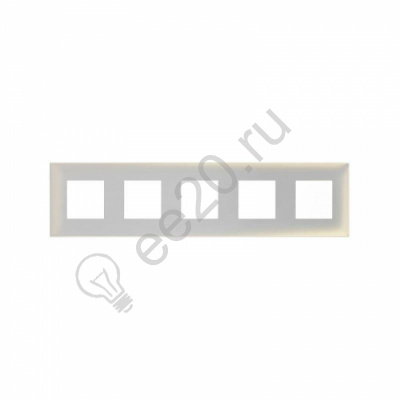 Рамка 5 постов (10мод.) Avanti "Белый жемчуг" DKC 4420900