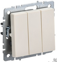 Мех-м выкл. 3-кл. BRITE беж. IEK BR-V30-0-10-K10 