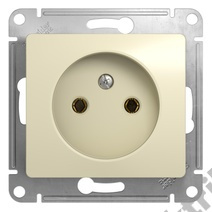Мех-м розетки 1-м GLOSSA без з/к., беж. SchE GSL000241