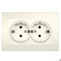 Розетка 2-я без з/к Cosmo бел. ABB 632-010200-908