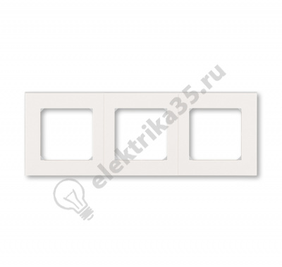 Рамка Levit 3п жемчуж./ледяной ABB 2CHH015030A6068