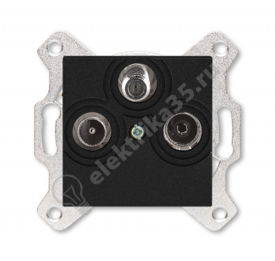 Розетка TV-R Levit оконечная антрацит ABB 2CHH083503A6063
