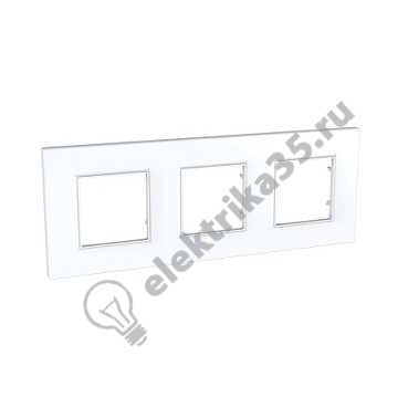 Рамка 3-м Unica quadro бел. SchE MGU2.706.18