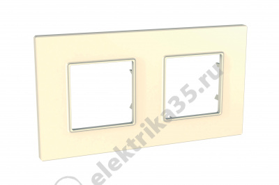 Рамка 2-м Unica quadro беж. SchE MGU2.704.25