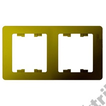 Рамка 2-м GLOSSA гориз., фисташк. SchE GSL001002