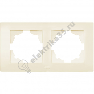 Рамка 2-м Cosmo крем. ABB 612-010300-226