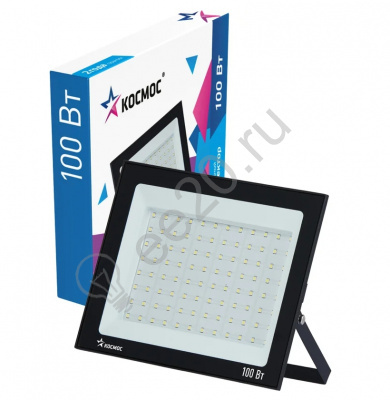 Прожектор Led 100Вт 6500К IP65 8000лм КОСМОС K_PR5_LED_100 гарантия 2 года
