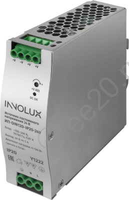 Блок питания для св/д лент 24V 120W IP20 INNOLUX 97441