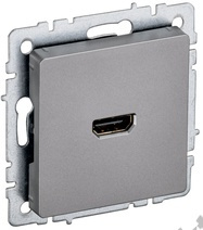 Мех-м розетки BRITE HDMI сталь IEK BR-H10-K46 
