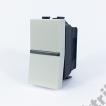 Механизм выкл.1-кл. 1п 1мод. СП Zenit 16А IP20 с клавишей альп. бел. ABB 2CLA210100N1101