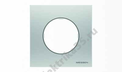 Рамка 1-м Sky Moon нерж. сталь ABB 2CLA867100A4001