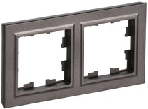 Рамка 2-м BRITE IP44 темн.бронза IEK BR-M22-44-K45 