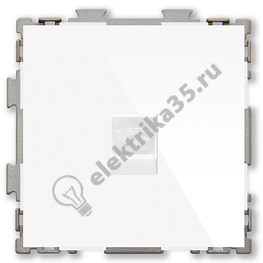 Механизм розетки RJ11 Белая CGSS PL-W201T-WCG