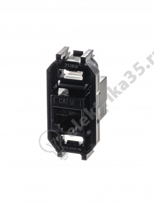 Разъем телеком-ый 8 конт. 5 кат. UTP тип RJ45 ABB 2018.5  2CLA201850A1001
