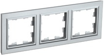 Рамка 3-м BRITE алюм. IEK BR-M32-K47 