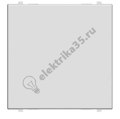 Заглушка 2мод. Zenit серебристый ABB 2CLA220000N1301