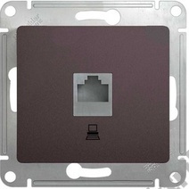 Мех-м розетки комп. GLOSSA RJ45 графит SchE GSL001381K