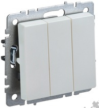 Мех-м выкл. 3-кл. BRITE жемчуг IEK BR-V30-0-10-K36