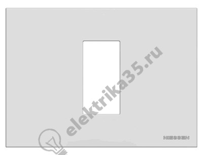 Рамка 1мод. Zenit итал. станд. серебристый ABB 2CLA247100N1301