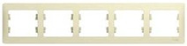 Рамка 5-м GLOSSA гориз., беж. SchE GSL000205