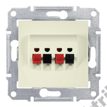 Механизм розетки аудио 2-м СП Sedna беж. SchE SDN5400147