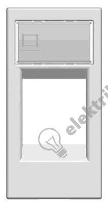 Накладка для суппортов и телеком-ых разъемов  Zenit бел. ABB 2CLA211810N1101