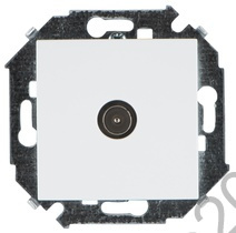 Механизм розетки TV СП  бел. Simon15 1591475-030