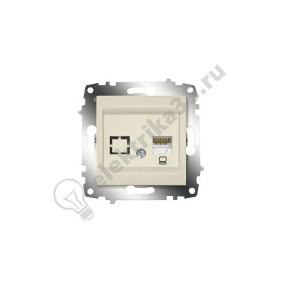Механизм розетки комп. 1-м Cosmo крем. ABB 619-010300-247