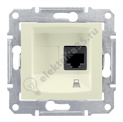 Мех-м розетки комп. SEDNA RJ45 беж. SchE SDN4300147