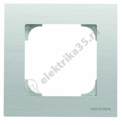 Рамка 1-м Sky нерж. сталь ABB 2CLA857100A1401