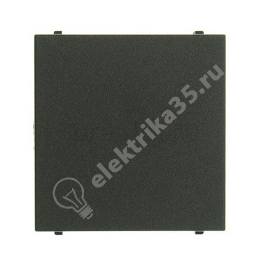 Заглушка 2мод. Zenit антрацит ABB 2CLA220000N1801