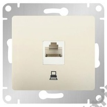 Мех-м розетки комп. GLOSSA RJ45 молоч. SchE GSL000981K