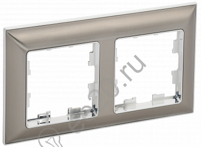 Рамка 2-м BRITE хром/никель IEK BR-M22-12-4-K23