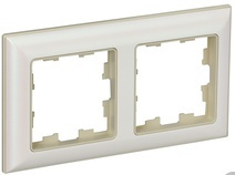 Рамка 2-м BRITE жемчуг - бежевый IEK BR-M22-12-1-K10