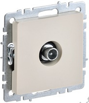 Мех-м розетки BRITE TV проходная, беж. IEK BR-A10-P-K10 