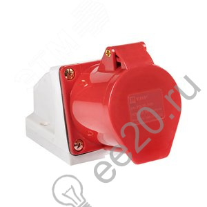 Розетка кабельная 16А 3Р+N+Е IP44 на поверхность 380В EKF (ps-115-16-380)