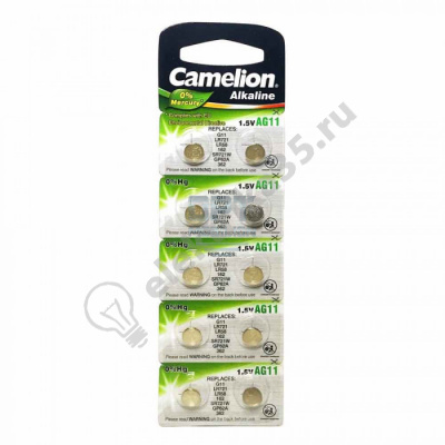 Элемент питания Camelion G11(362A)  LR721