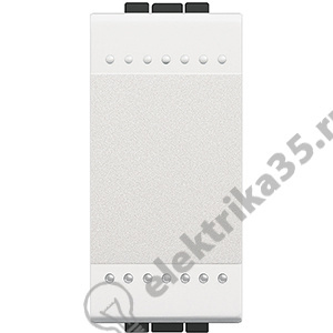 Выключатель  1-кл. 1мод. LivingLight, бел. Leg BTC N4001A