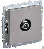 Мех-м розетки BRITE TV проходная, сталь IEK BR-A10-P-K46 