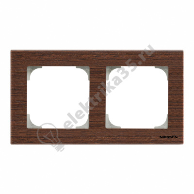 Рамка 2-м Sky дерево венге ABB 2CLA857200A2101
