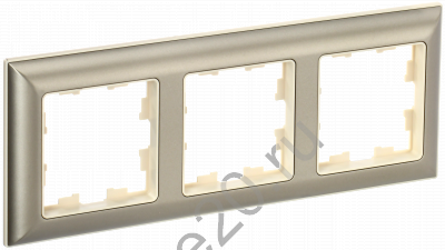Рамка 3-м BRITE беж./шампань IEK BR-M32-12-3-K10